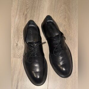 Ducanero Black Leather Oxford Shoes